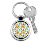 Design Pattern Seamless Tropical Key Chain (Round)