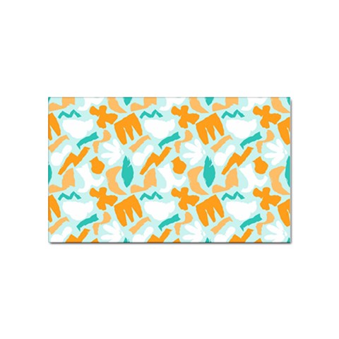 Design Pattern Seamless Tropical Sticker (Rectangular) from ArtsNow.com Front
