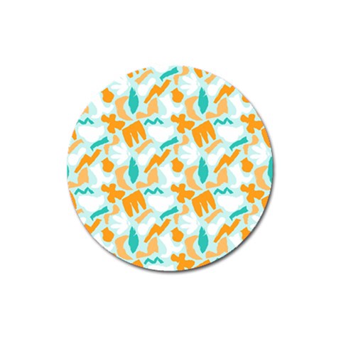 Design Pattern Seamless Tropical Magnet 3  (Round) from ArtsNow.com Front