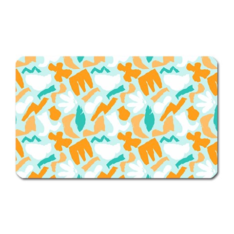 Design Pattern Seamless Tropical Magnet (Rectangular) from ArtsNow.com Front