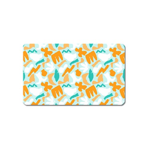 Design Pattern Seamless Tropical Magnet (Name Card) from ArtsNow.com Front