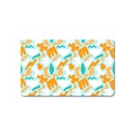 Design Pattern Seamless Tropical Magnet (Name Card)