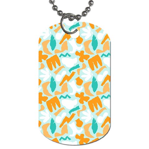 Design Pattern Seamless Tropical Dog Tag (One Side) from ArtsNow.com Front