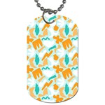 Design Pattern Seamless Tropical Dog Tag (One Side)