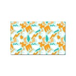 Design Pattern Seamless Tropical Sticker Rectangular (10 pack)