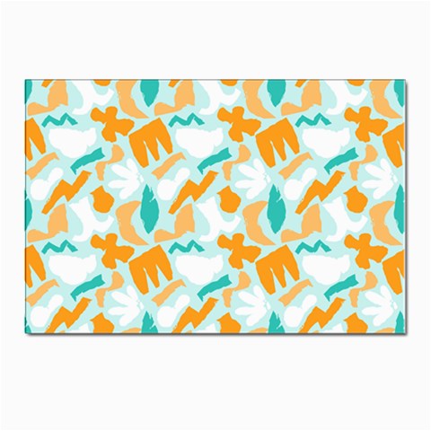 Design Pattern Seamless Tropical Postcard 4 x 6  (Pkg of 10) from ArtsNow.com Front