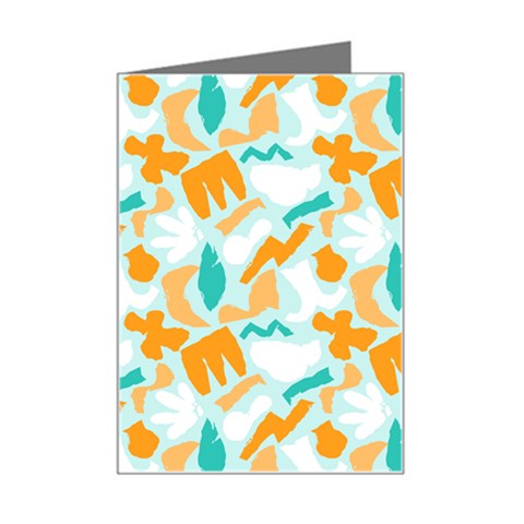 Design Pattern Seamless Tropical Mini Greeting Card from ArtsNow.com Left