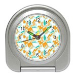 Design Pattern Seamless Tropical Travel Alarm Clock