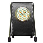 Design Pattern Seamless Tropical Pen Holder Desk Clock