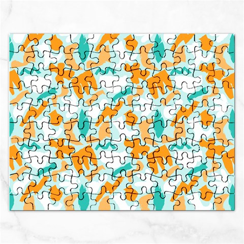 Design Pattern Seamless Tropical Rectangular Jigsaw Puzzl from ArtsNow.com Front