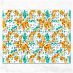 Design Pattern Seamless Tropical Rectangular Jigsaw Puzzl