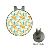 Design Pattern Seamless Tropical Hat Clips with Golf Markers