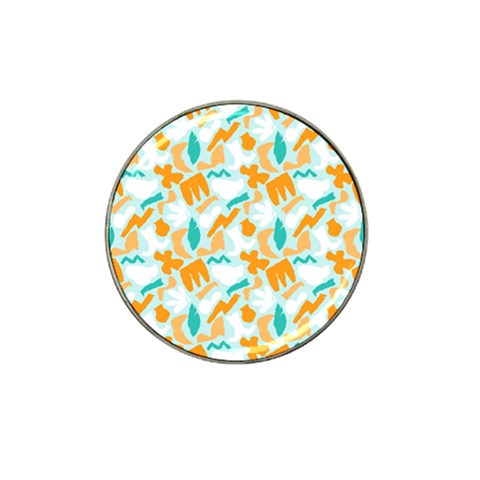 Design Pattern Seamless Tropical Hat Clip Ball Marker (4 pack) from ArtsNow.com Front