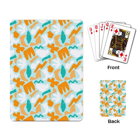 Design Pattern Seamless Tropical Playing Cards Single Design (Rectangle) from ArtsNow.com Back