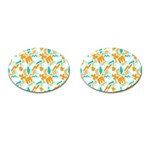 Design Pattern Seamless Tropical Cufflinks (Oval)