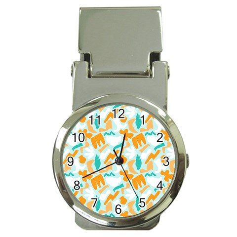 Design Pattern Seamless Tropical Money Clip Watches from ArtsNow.com Front