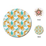 Design Pattern Seamless Tropical Playing Cards Single Design (Round)