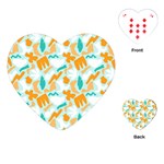Design Pattern Seamless Tropical Playing Cards Single Design (Heart)