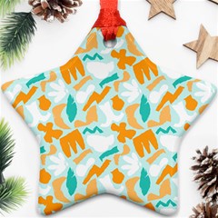 Design Pattern Seamless Tropical Star Ornament (Two Sides) from ArtsNow.com Front