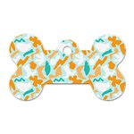 Design Pattern Seamless Tropical Dog Tag Bone (One Side)