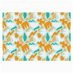 Design Pattern Seamless Tropical Large Glasses Cloth