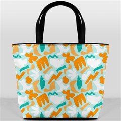 Design Pattern Seamless Tropical Bucket Bag from ArtsNow.com Front