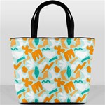 Design Pattern Seamless Tropical Bucket Bag