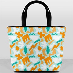 Design Pattern Seamless Tropical Bucket Bag from ArtsNow.com Back