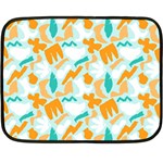 Design Pattern Seamless Tropical 35 x27  Fleece Blanket (Mini)
