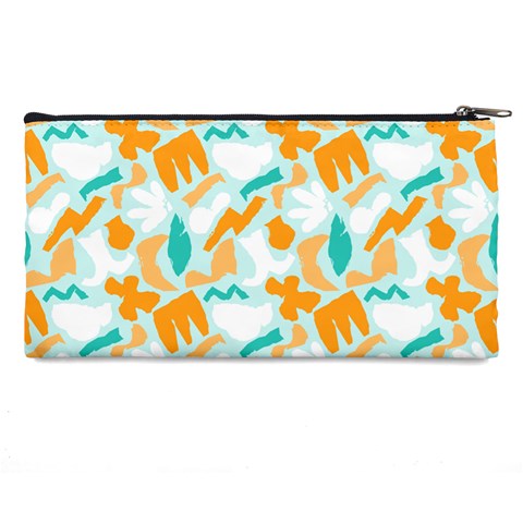 Design Pattern Seamless Tropical Pencil Cases from ArtsNow.com Back