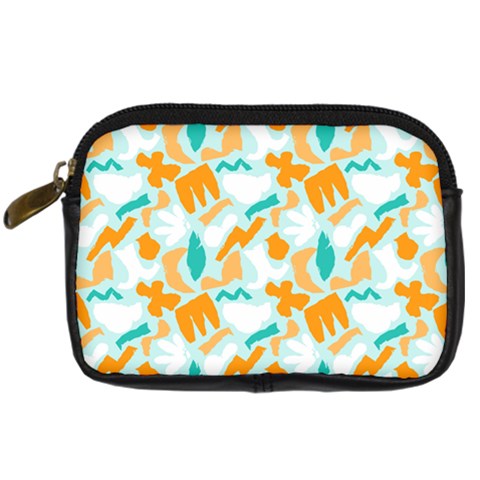 Design Pattern Seamless Tropical Digital Camera Leather Case from ArtsNow.com Front
