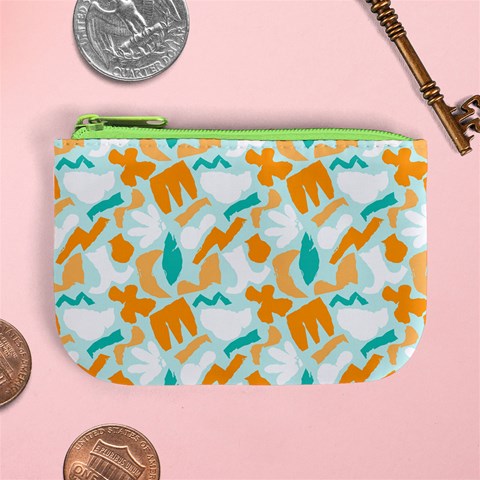 Design Pattern Seamless Tropical Mini Coin Purse from ArtsNow.com Front