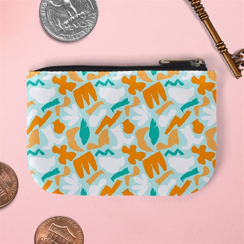 Design Pattern Seamless Tropical Mini Coin Purse from ArtsNow.com Back
