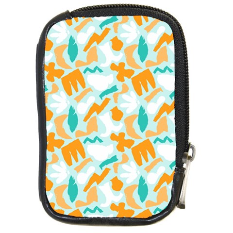 Design Pattern Seamless Tropical Compact Camera Leather Case from ArtsNow.com Front