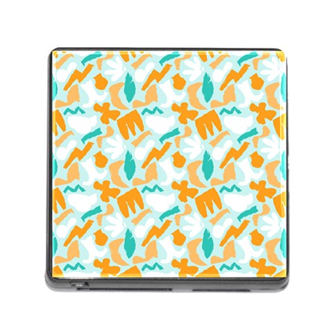Design Pattern Seamless Tropical Memory Card Reader (Square 5 Slot) from ArtsNow.com Front