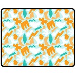 Design Pattern Seamless Tropical 60  x 50  Fleece Blanket (Medium)
