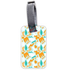 Design Pattern Seamless Tropical Luggage Tag (two sides) from ArtsNow.com Back