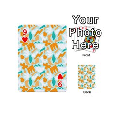 Design Pattern Seamless Tropical Playing Cards 54 Designs (Mini) from ArtsNow.com Front - Heart9