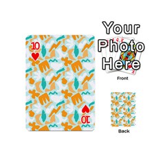 Design Pattern Seamless Tropical Playing Cards 54 Designs (Mini) from ArtsNow.com Front - Heart10