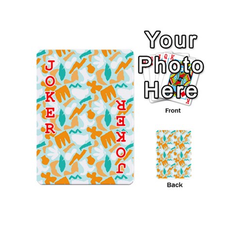 Design Pattern Seamless Tropical Playing Cards 54 Designs (Mini) from ArtsNow.com Front - Joker2