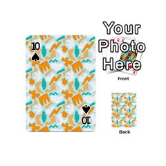 Design Pattern Seamless Tropical Playing Cards 54 Designs (Mini) from ArtsNow.com Front - Spade10