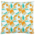 Design Pattern Seamless Tropical Large Cushion Case (Two Sides)