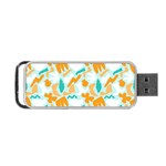 Design Pattern Seamless Tropical Portable USB Flash (Two Sides)