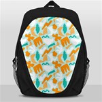 Design Pattern Seamless Tropical Backpack Bag