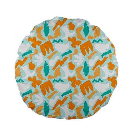 Design Pattern Seamless Tropical Standard 15  Premium Round Cushions from ArtsNow.com Front