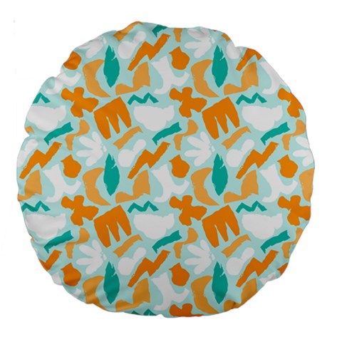 Design Pattern Seamless Tropical Large 18  Premium Round Cushions from ArtsNow.com Back