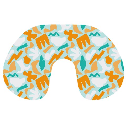 Design Pattern Seamless Tropical Travel Neck Pillow from ArtsNow.com Front