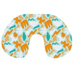 Design Pattern Seamless Tropical Travel Neck Pillow
