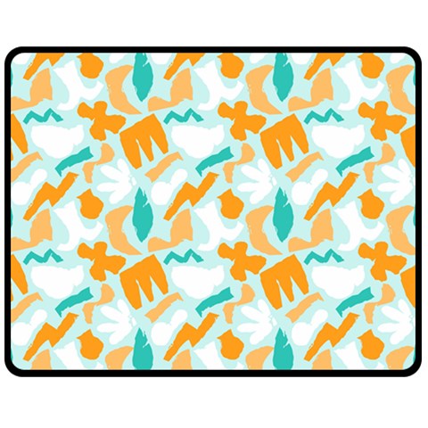 Design Pattern Seamless Tropical 60  x 50  Two Sides Fleece Blanket (Medium) from ArtsNow.com 58.8 x47.4  Blanket Back