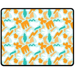 Design Pattern Seamless Tropical 60  x 50  Two Sides Fleece Blanket (Medium) from ArtsNow.com 58.8 x47.4  Blanket Back